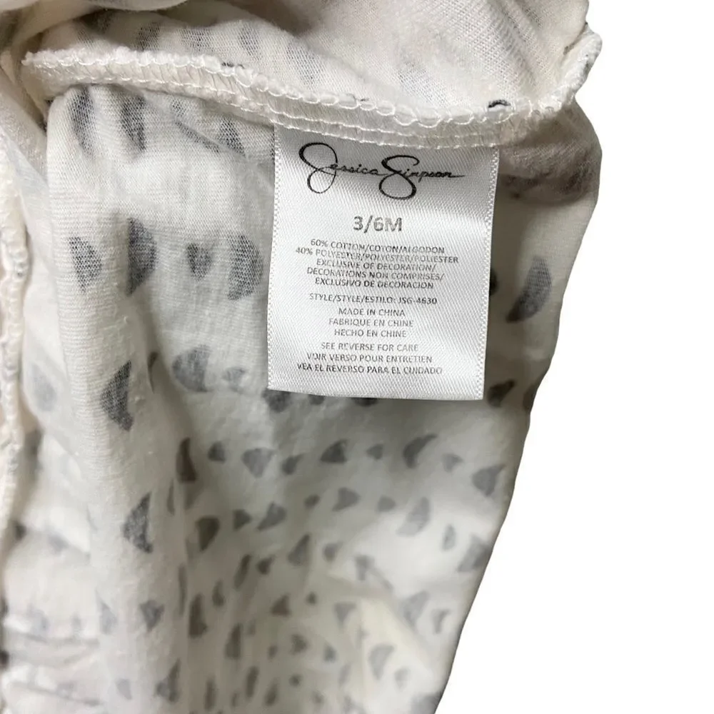 Jessica Simpson Printed Ruffle Short Sleeve Dress in Size 3-6 Months